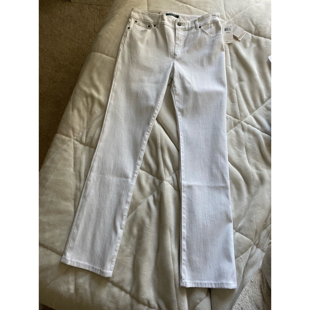Ralph Lauren Super Stretch Premier Straight Jeans White
